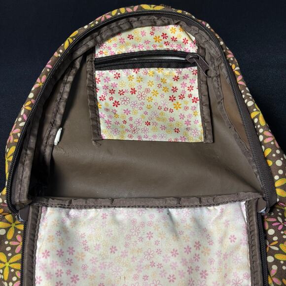 Green & Pink Floral Dakine Backpack - Picture 4 of 7